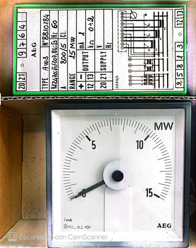 Vatimetro Analogico 96x96mm 1500mw Aeg