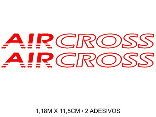 Par Faixa Adesivo Lateral Citroen Aircross 11 12 13 14 15 16