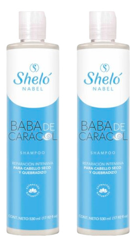 Shampoo Baba De Caracol Shelo Nabel 530ml. 2 Piezas