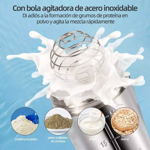 Shaker Proteina Vaso Shaker Acero Inoxidable Shaker Gym