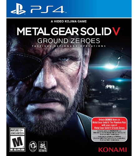 Metal Gear Solid V Ground Zeroes Playstation 4 Standard Edit