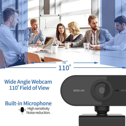 Camara Web Usb 1080p Webcam Con Microfono Para Computadora