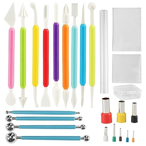 24pcs Polymer Clay Tools, Clay Tools Kit, Ceramics Clay...