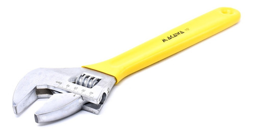 Llave Ajustable 15¿ Mango Amarillo Makawa Mk-012