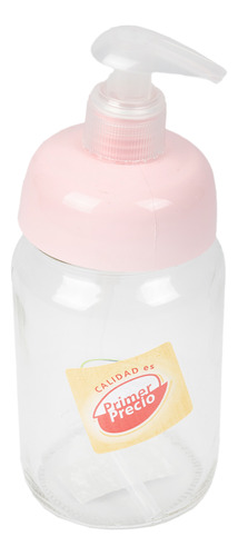 Dispenser Jabon Liquido Con Tapa Rosa Crom