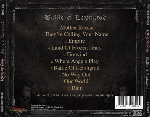 Ring Of Fire / Battle Of Leningrad- Cd Album Importado