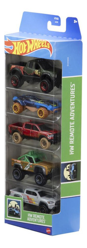 Paquete de 5 coches Hot Wheels HW Remote Adventures - Mattel