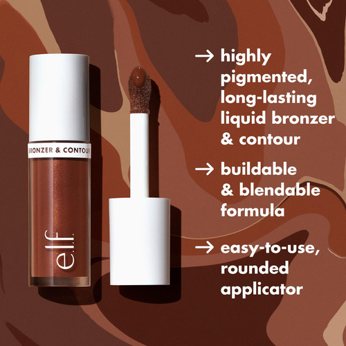 Bronceador Líquido E.l.f. Camo & Contorno, Fórmula Vegana, 5
