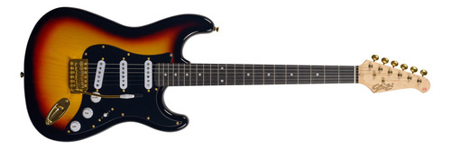 Guitarra Seizi Vintage Shinobi Sss  Sunburst Gold