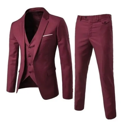 Traje Color Vino Hombre MercadoLibre