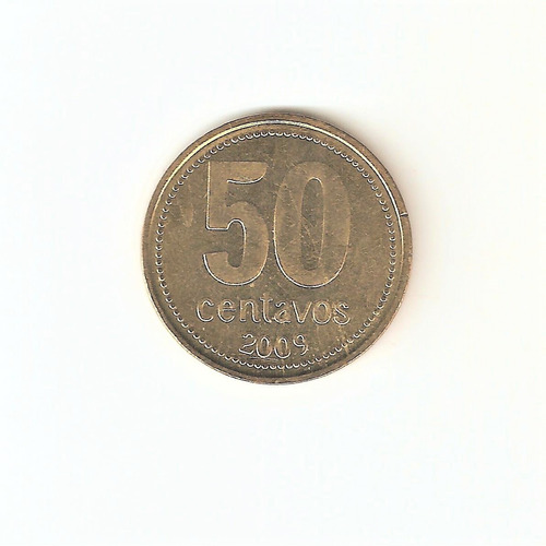 Monedas Argentinas 50 Centavos 2009 9 Recto Ex