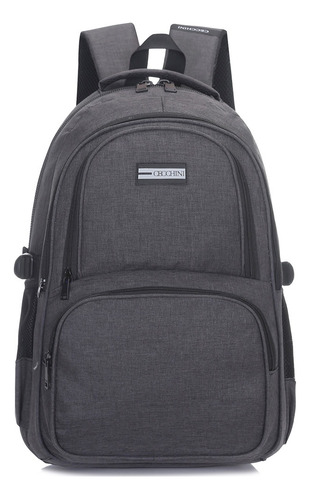 Imagen 1 de 4 de Mochila Cecchini P/tablet 2 Bolsillos Jaspeada 5631