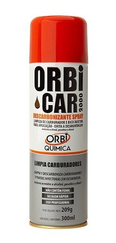 Descarbonizante Spray Limpa Bico Injetor 300ml - Orbi