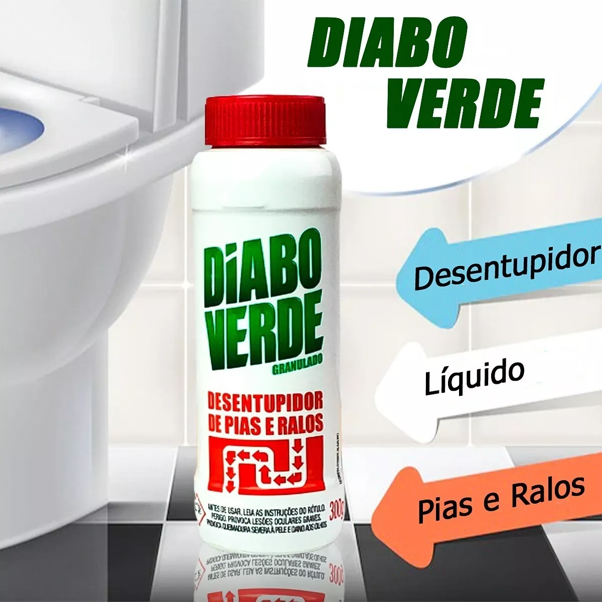 Terceira imagem para pesquisa de diabo verde desentupidor