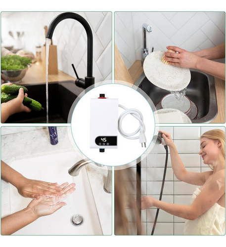 Calentador De Agua Instantáneo Eléctrico Táctil De Ajuste