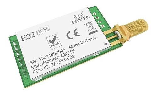 Transceptor Uart Lora 433mhz E32-433t30d Sx1278 8km