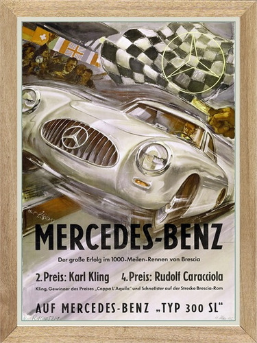 Mercedes Typ300, Cuadro, Poster, Publicidad     K261