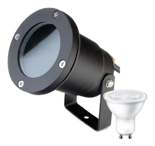 Spot Estanco Exterior Aluminio Móvil Con Dicroica Led 7w