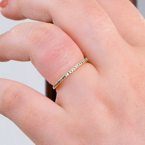 Anel De Ouro 18k Com 11,5 Pontos De Diamante Aro 20