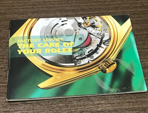 Manual Rolex The Care Of Your Rolex