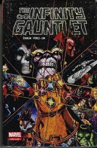Comic Marvel Deluxe The Infinity Gauntlet Con Material Extra