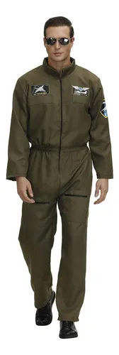 Traje De Vuelo Para Hombre Disfraz De Piloto Disfraz Militar