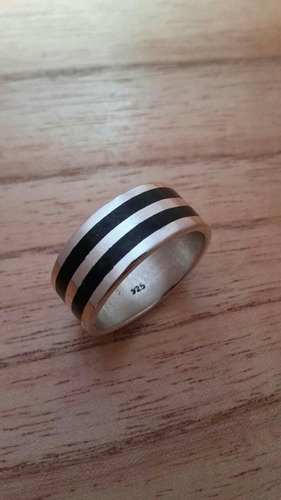 Alianza/anillo Plata 925, Y Madera De Ebano