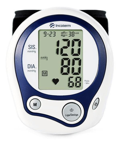 Aparelho medidor de pressão arterial digital de pulso Incoterm MP100