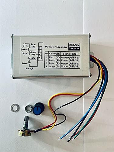12v 24v Max 20a Pwm Dc Motor Control De Velocidad Variable C