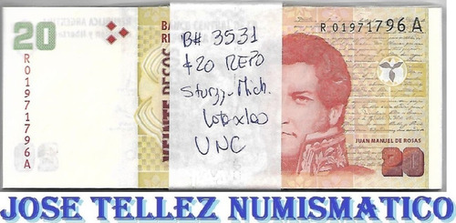 Bottero 3532 $ 20 Reposicion Lote X 100 Sin Circular Palermo