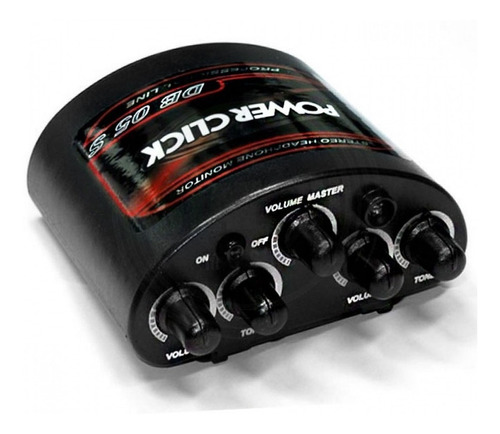 Amplificador De Fone Power Click Db 05 Stereo + Fonte Db05