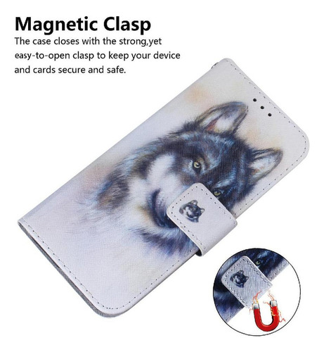 Funda Abatible For Honor X7b Pu Cartera De Cuero Pintado