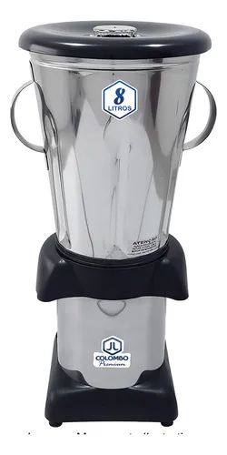 Liquidificador Industrial JL Colombo 8L Inox 220v 800W Baixa Rota...
