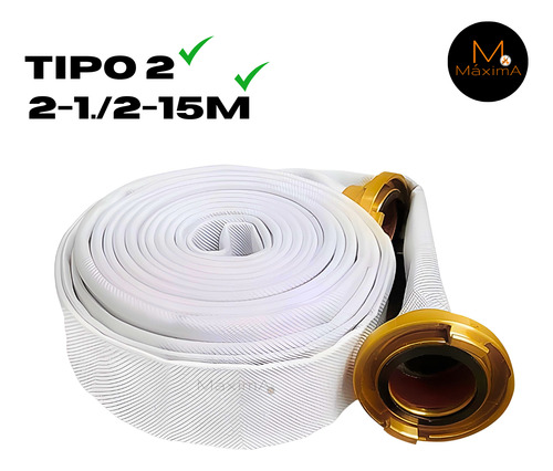 Kit 6 Mangueiras De Incêndio Hidrante 15m 2.1/2 Tipo 2