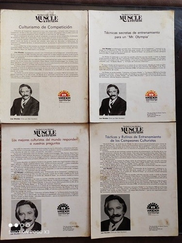 Culturismo Weider/ Santonja En Español, 4 Libros. (Usado)