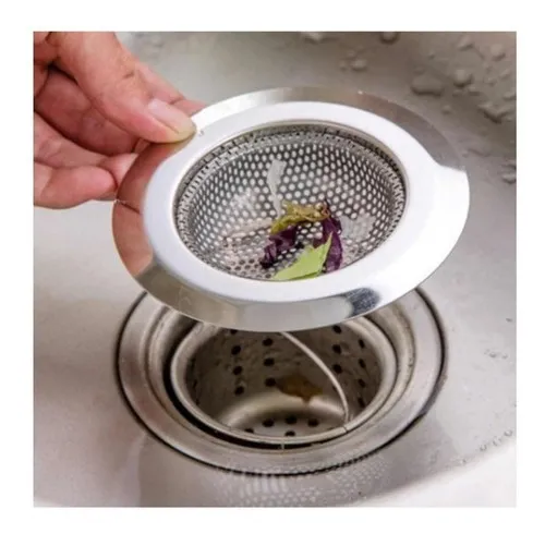 Desagüe protector de acero inoxidable para fregadero de cocina de 9 cm