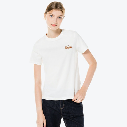 Remera Algodón Lacoste Tf7078 Mujer