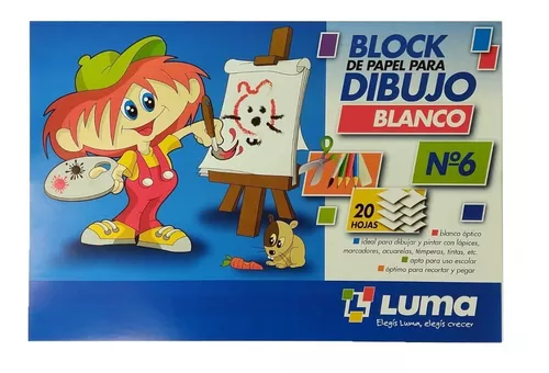 BLOCK PARA DIBUJO GLORIA BLANCO Nº5 X 24 HJS