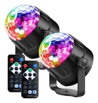 Comprar Luz Discoteca Rítmica Bola Fiesta Luces Led Rgb 2 Unidades 
