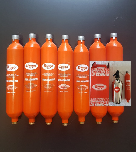 Imagen 5 de 6 de Sifón Drago + Garrafa Naranja Cargada
