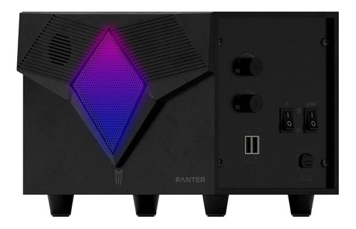 Imagen 4 de 9 de Parlante Gamer 2.1 Ultra Iluminacion Rgb Panter Gs302
