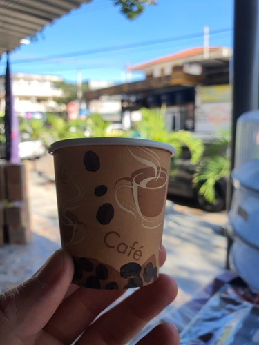 50 Copos De Papel Biodegradável 120 Ml Para Café S/ Tampa