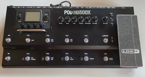 Pedaleira Line 6 Pod Hd500x Multiefeitos - Com Fonte Bivolt (Usado)