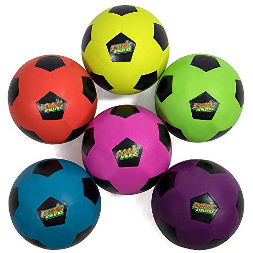 K-roo Sports Atomic Athletics Neon Rubber Playground Balls -
