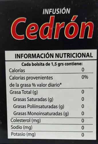 Te Cedron Hierba Filtrante Infusión 25 Sobres Cedrón