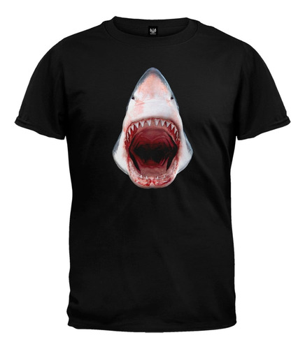3dt - Shark Black T-shirt - X-large