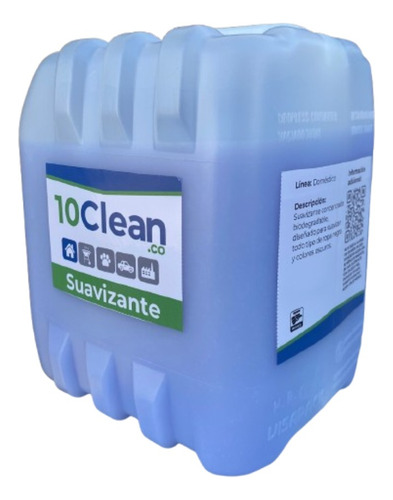 Detergente Color + Suavizante Para Ropa 4 L C/u 10clean.co