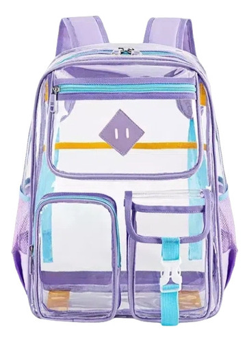 Mochila Escolar Transparente Impermeable Personalizada J