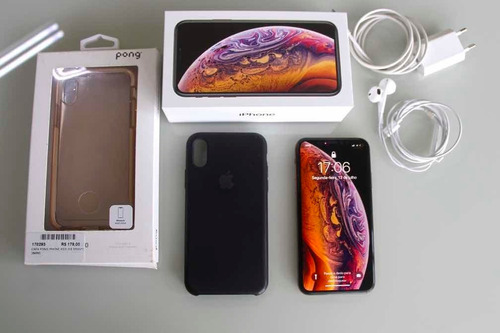 iPhone XS 64gb Rose Gold + Capa Original + Capa Pong Hib