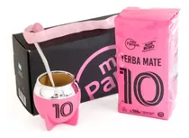 Comprar Kit Mate Bombilla Yerba Mate 10 - Mate Pampa - Set Mate Rojo